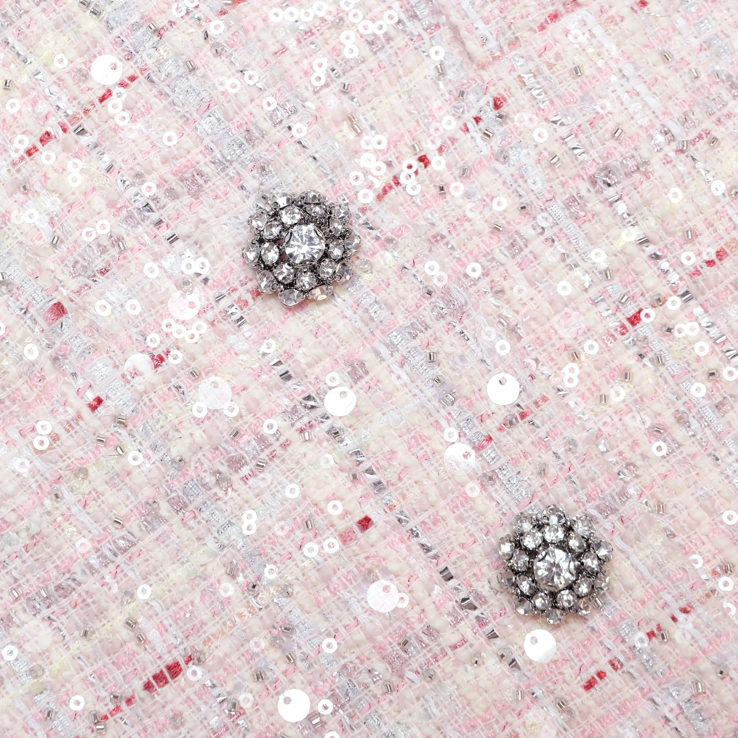 Pink Sequin Boucle Jacket