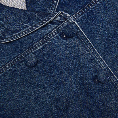 Double Breasted Denim Jacket