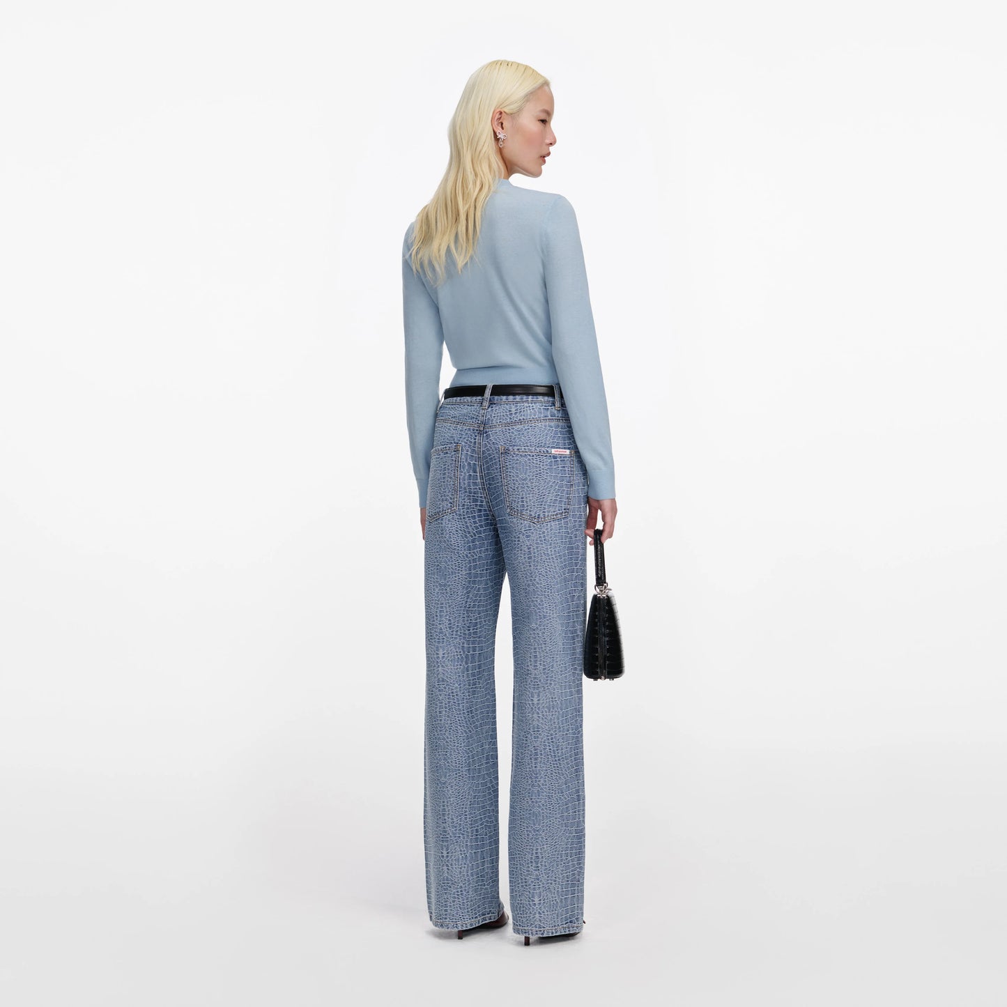 Blue Rose Wool Jumper